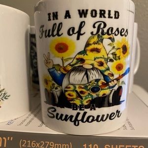 COPY - Gnome sunflower mug